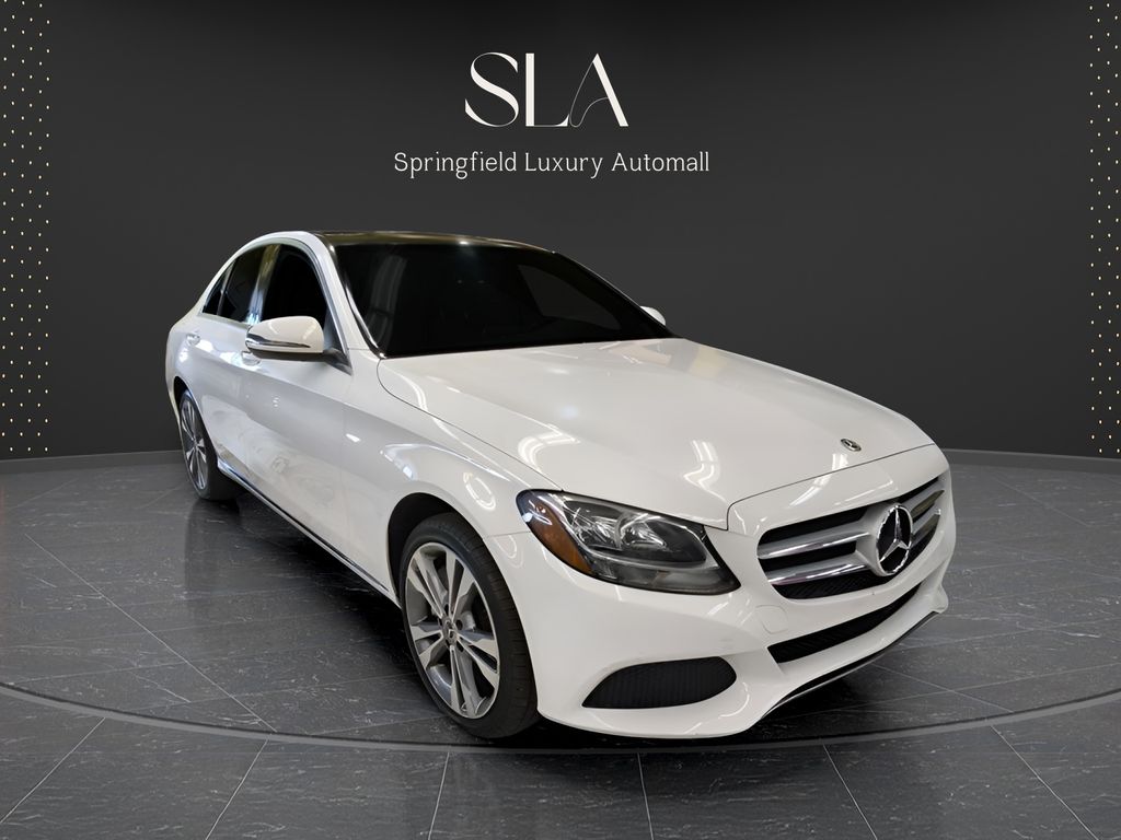 designo Cardinal Red Metallic 2018 Mercedes-Benz C-Class Sedan All-Wheel Drive 9-Speed Automatic