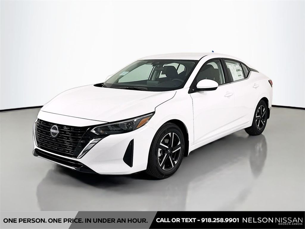 White (Fresh Powder) 2025 Nissan Sentra Sedan Front-Wheel Drive Continuously Variable Transmission