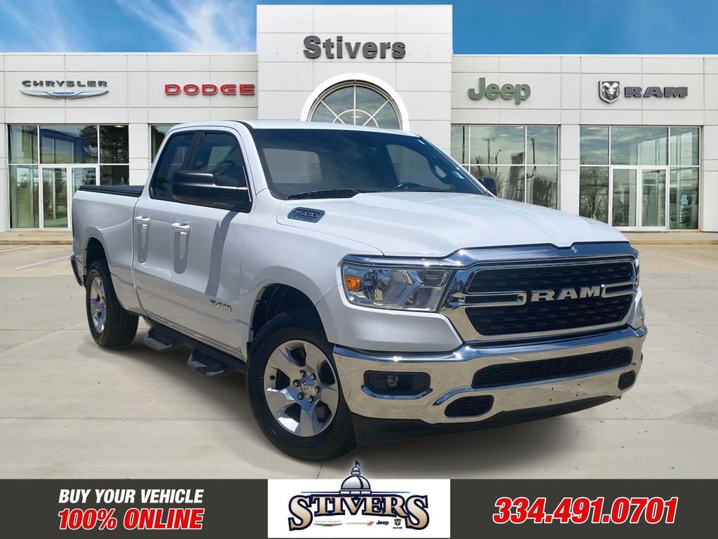 Bright White Clearcoat 2022 RAM 1500 Pickup Truck 4X2 8-Speed Automatic