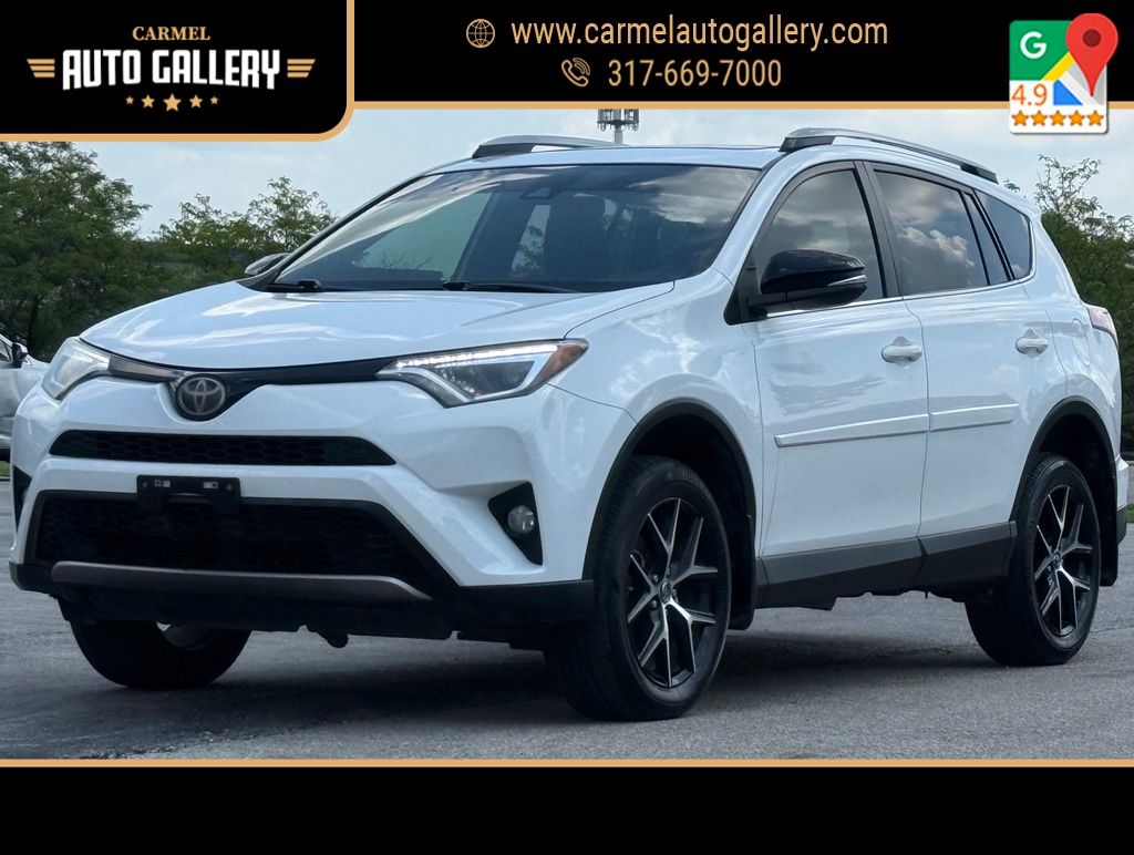 Super White 2017 Toyota RAV4 SUV / Crossover Front-Wheel Drive 6-Speed Automatic