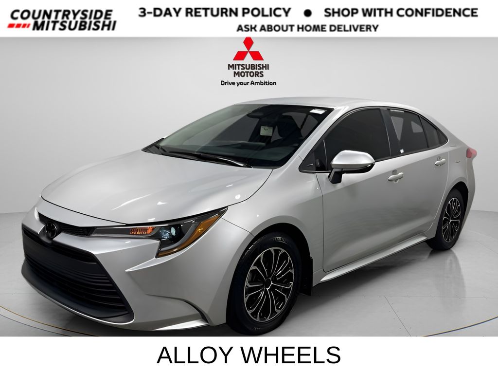 Silver 2025 Toyota Corolla LE FWD Sedan Front-Wheel Drive Continuously Variable Transmission