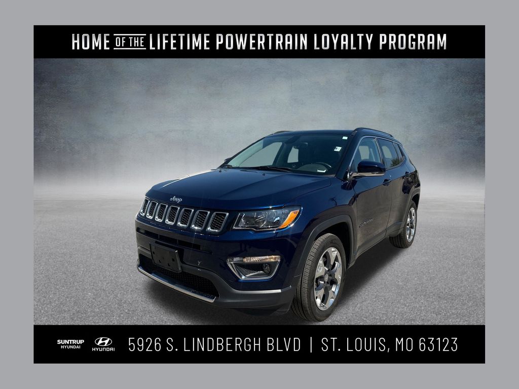 Jazz Blue Pearlcoat 2018 Jeep Compass Limited 4WD SUV / Crossover Four-Wheel Drive 9-Speed Automatic