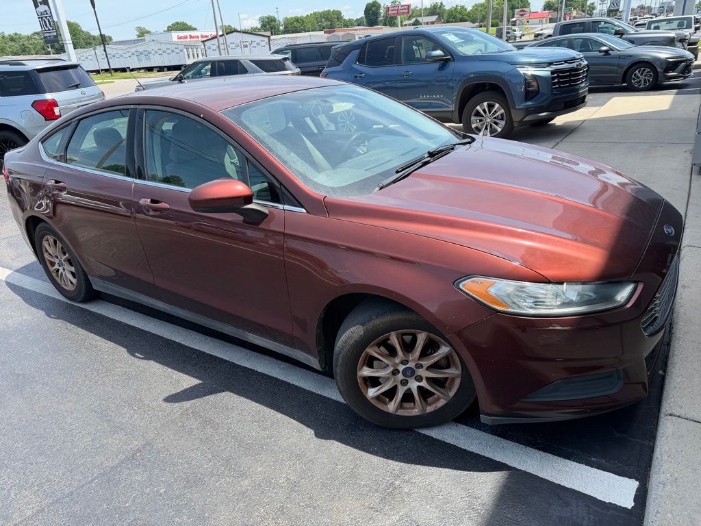 Burnt Orange 2016 Ford Fusion S Sedan Front-Wheel Drive 6-Speed Automatic