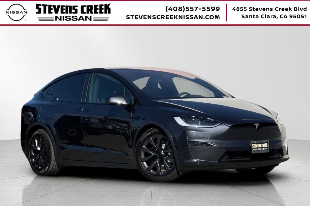 Stealth Gray 2024 Tesla Model X AWD SUV / Crossover All-Wheel Drive 1-Speed Automatic