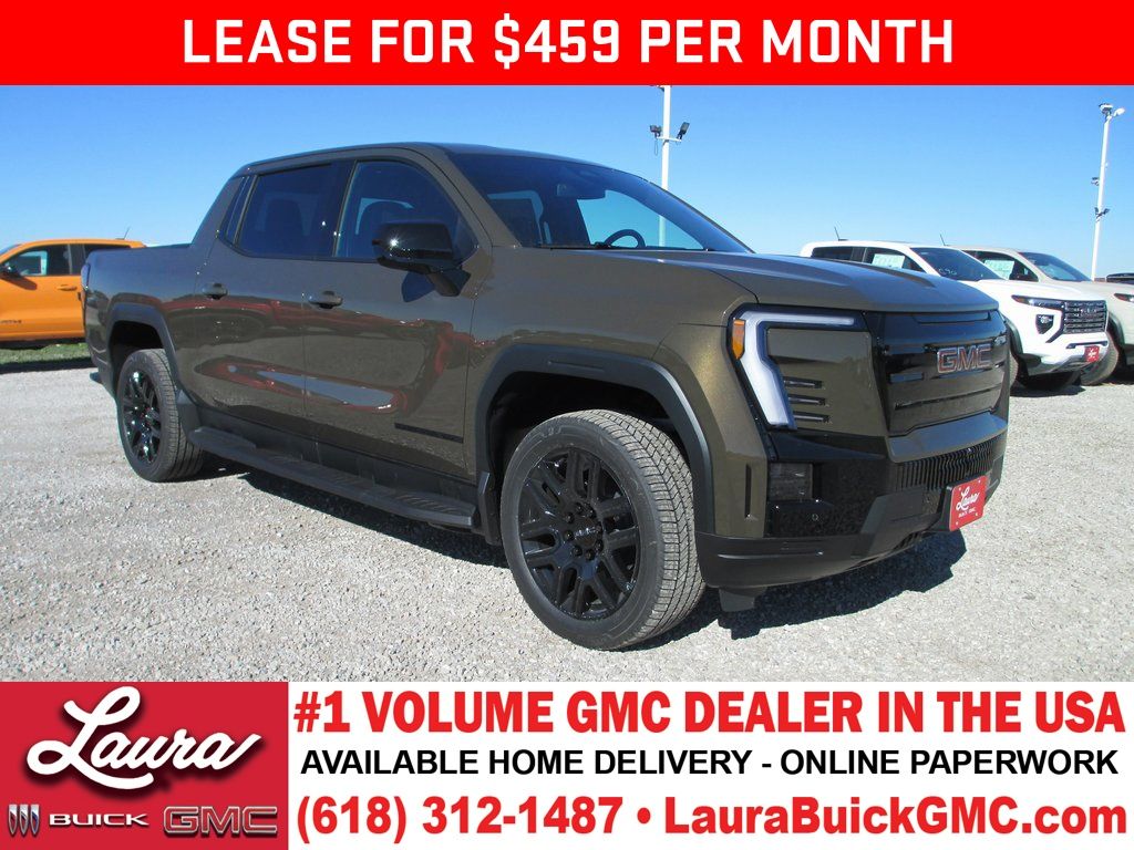 Deep Bronze Metallic 2026 GMC Sierra EV Elevation Crew Cab (Extended Range) e4WD Pickup Truck All-Wheel Drive 1-Speed Automatic