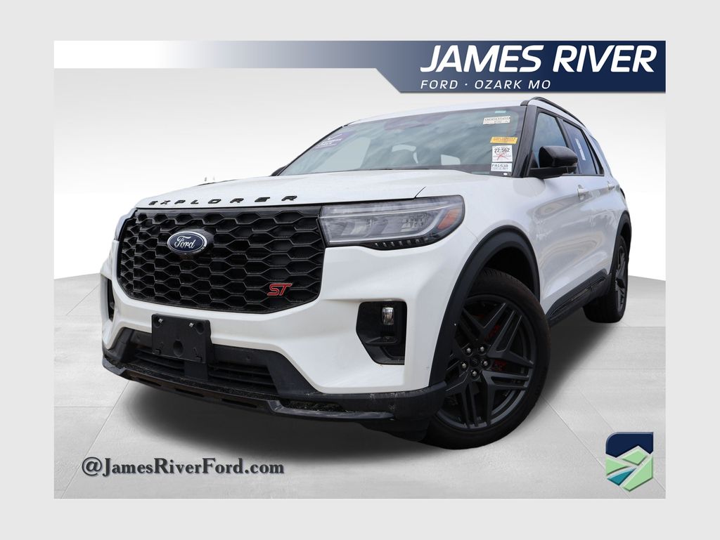 White Metallic 2025 Ford Explorer SUV / Crossover All-Wheel Drive Automatic