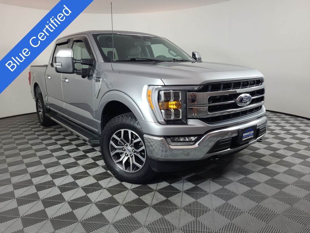 Iconic Silver Metallic 2022 Ford F-150 Pickup Truck Four-Wheel Drive Automatic