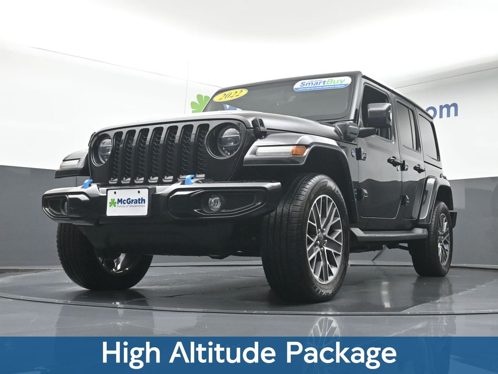 Used 2022 Black Jeep Unlimited Sahara High Altitude 4xe image 7