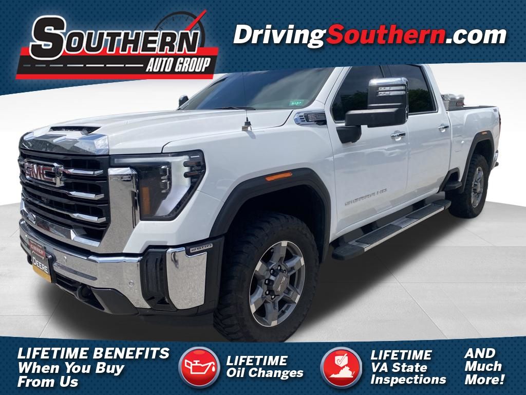 Summit White 2025 GMC Sierra 2500HD Pickup Truck Four-Wheel Drive Automatic