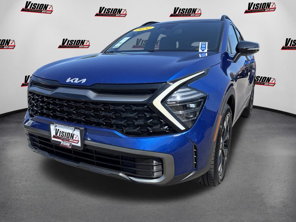 Sapphire Blue 2024 Kia Sportage SUV / Crossover All-Wheel Drive 8-Speed Automatic