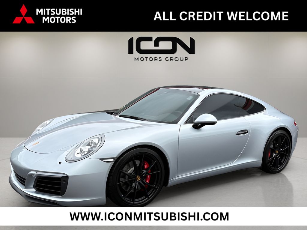 Rhodium Silver Metallic 2017 Porsche 911 Coupe All-Wheel Drive Automatic