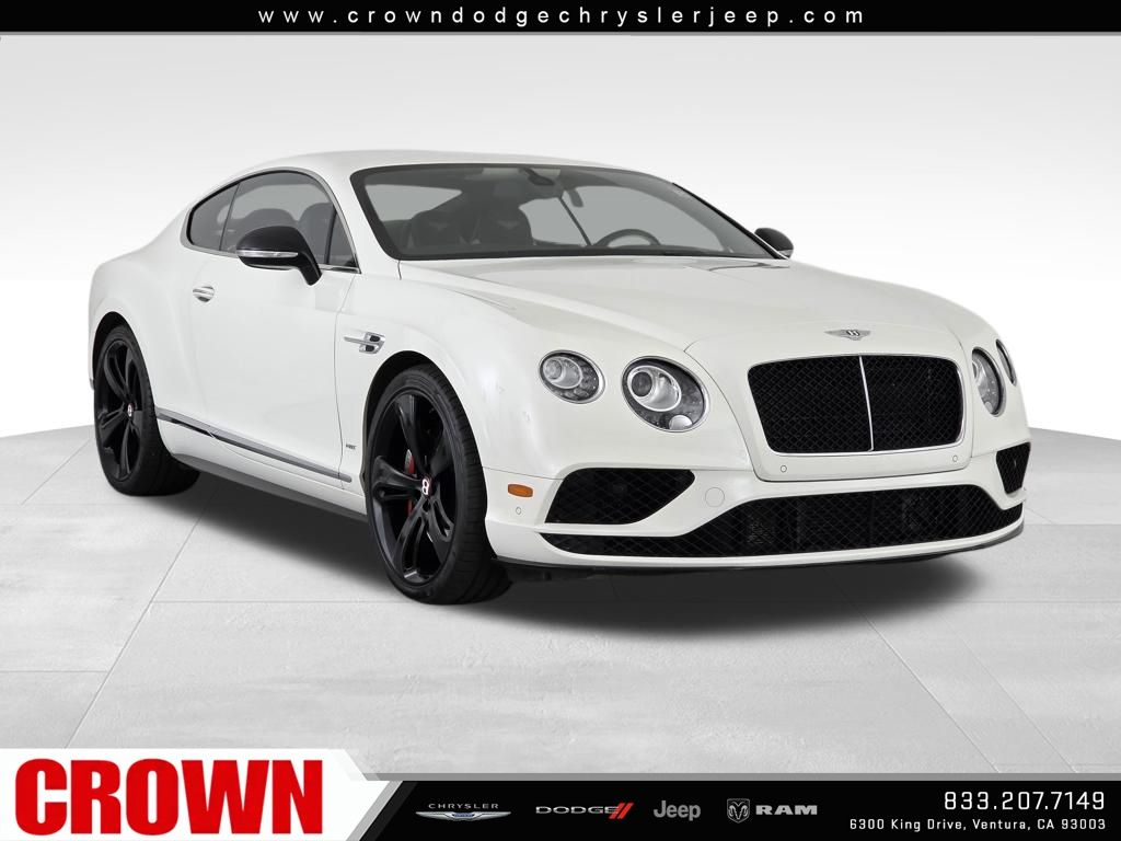 Glacier White 2016 Bentley Continental GT V8 S AWD Coupe All-Wheel Drive 8-Speed Automatic