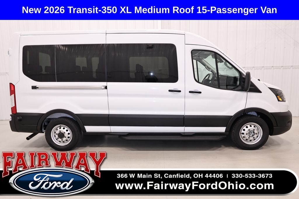 Oxford White 2026 Ford Transit Passenger Van All-Wheel Drive