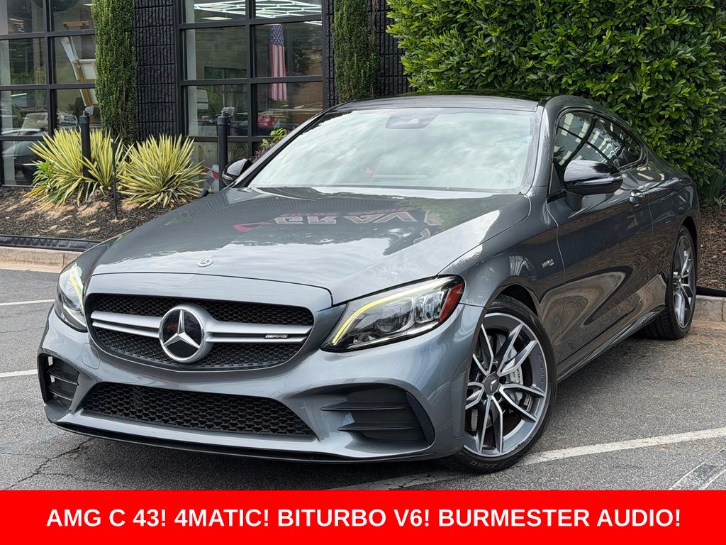 Gray 2020 Mercedes-Benz C-Class Coupe All-Wheel Drive 9-Speed Automatic