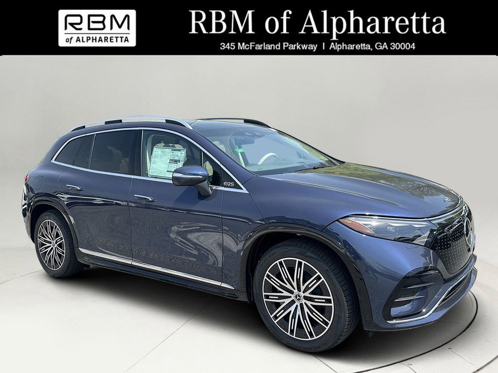 Twilight Blue Metallic 2026 Mercedes-Benz EQS SUV 550 4MATIC SUV / Crossover All-Wheel Drive 1-Speed Automatic