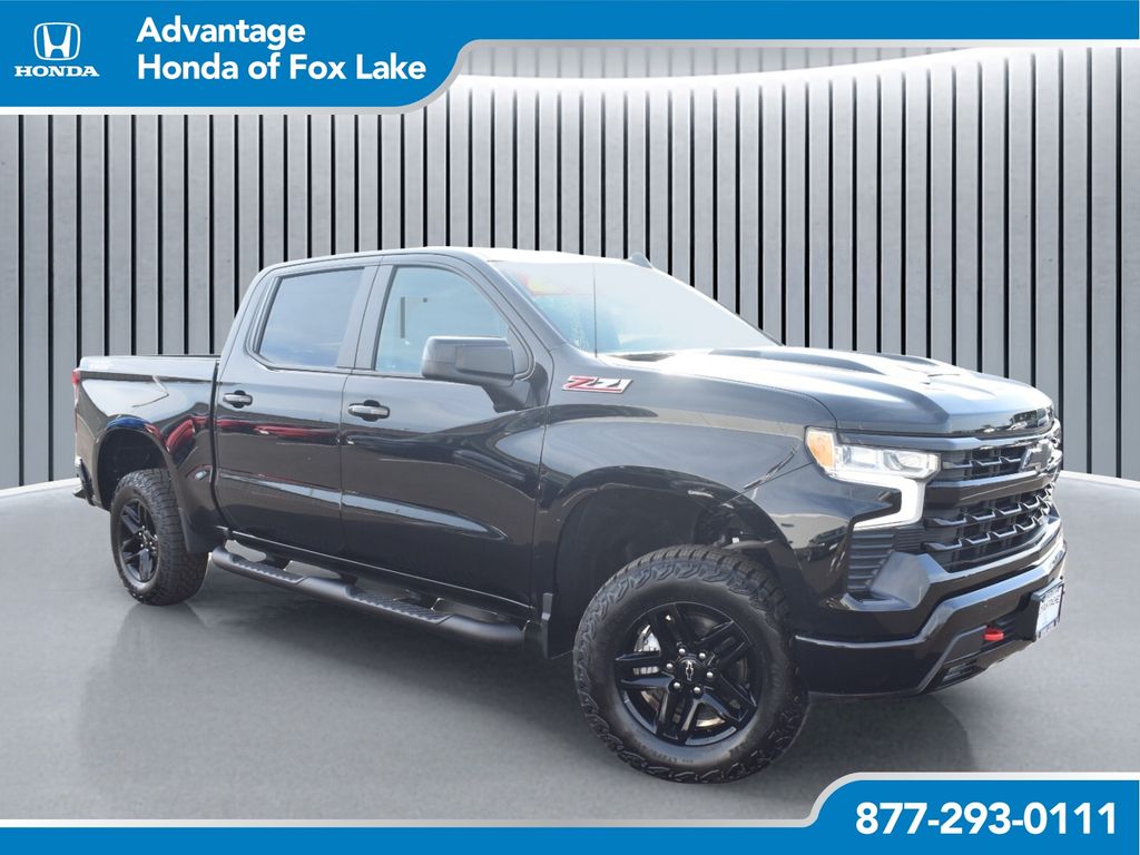 Black 2024 Chevrolet Silverado 1500 Pickup Truck Four-Wheel Drive Automatic
