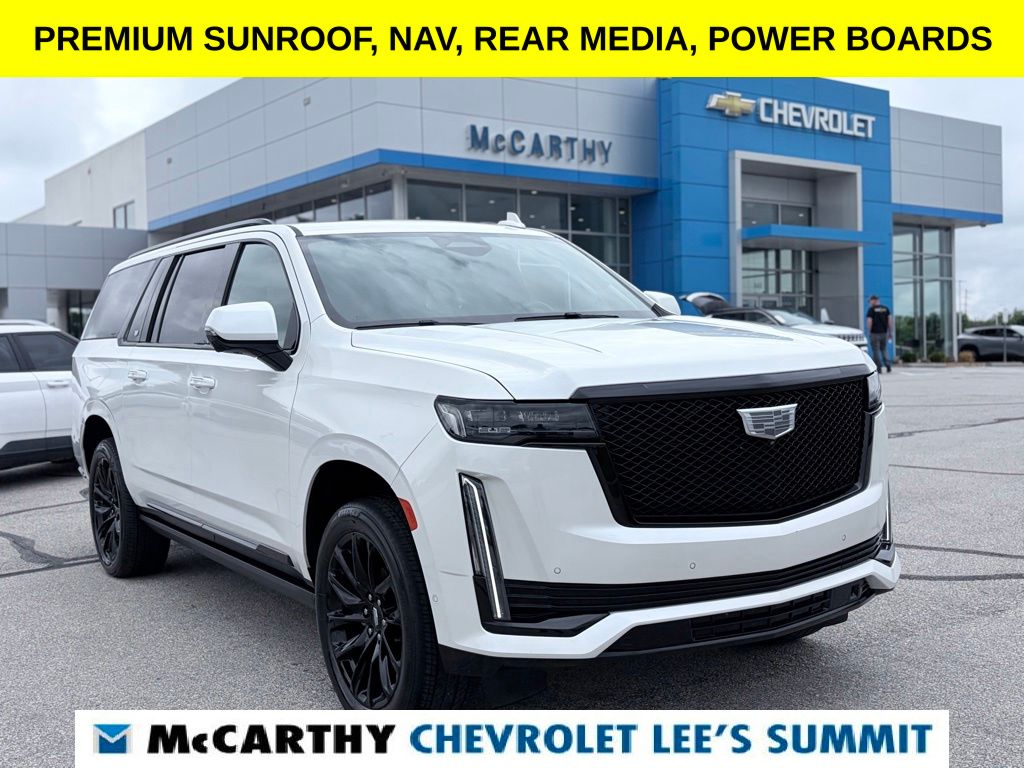 Crystal White 2021 Cadillac Escalade ESV Sport Platinum AWD SUV / Crossover Four-Wheel Drive