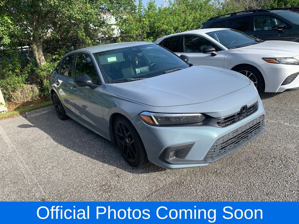 Morning Mist Metallic 2022 Honda Civic Sedan Front-Wheel Drive Continuously Variable Transmission