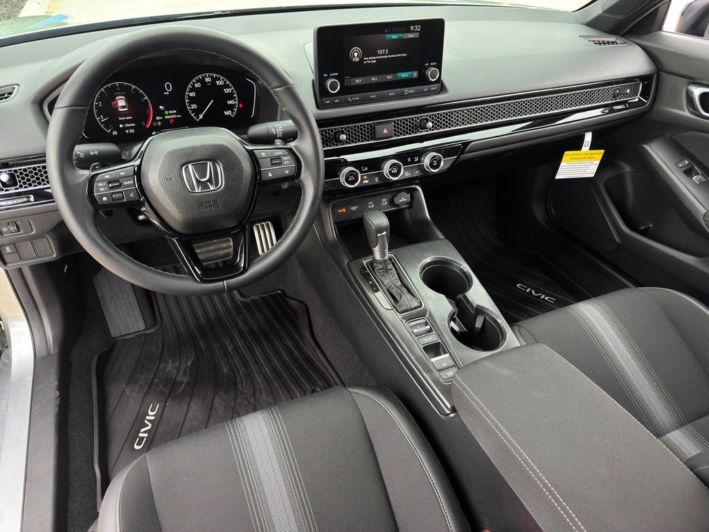 2026 Honda Civic Sport Silver at Classic Honda Galveston