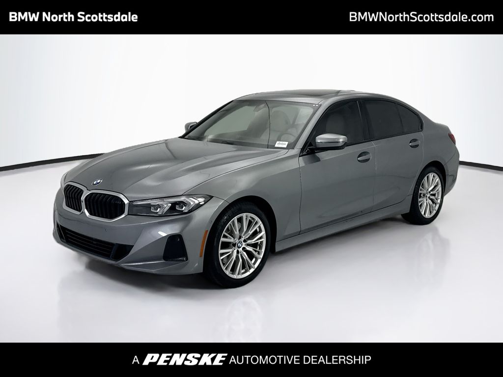 Skyscraper Gray Metallic 2023 BMW 3 Series Sedan Rear-Wheel Drive 8-Speed Automatic