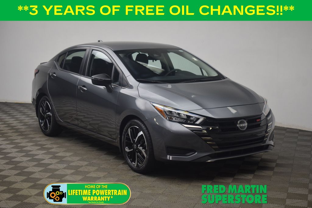 Gray (Gun Metallic) 2024 Nissan Versa Sedan Front-Wheel Drive Continuously Variable Transmission