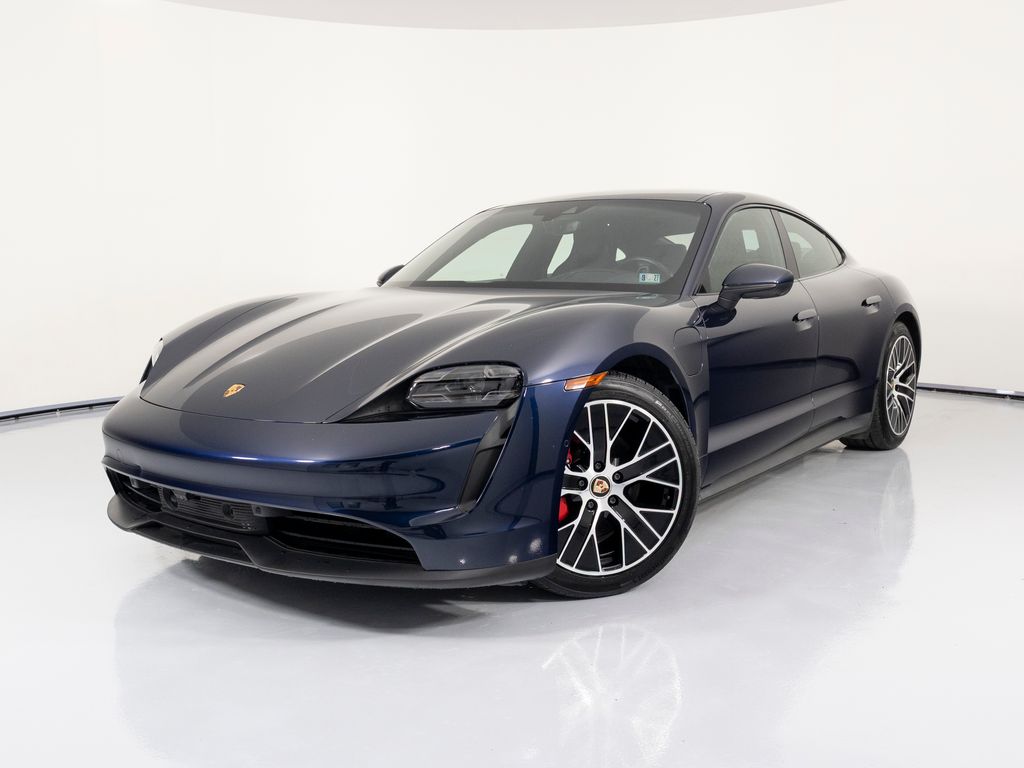 Night Blue Metallic 2022 Porsche Taycan Sedan All-Wheel Drive 2-Speed Automatic