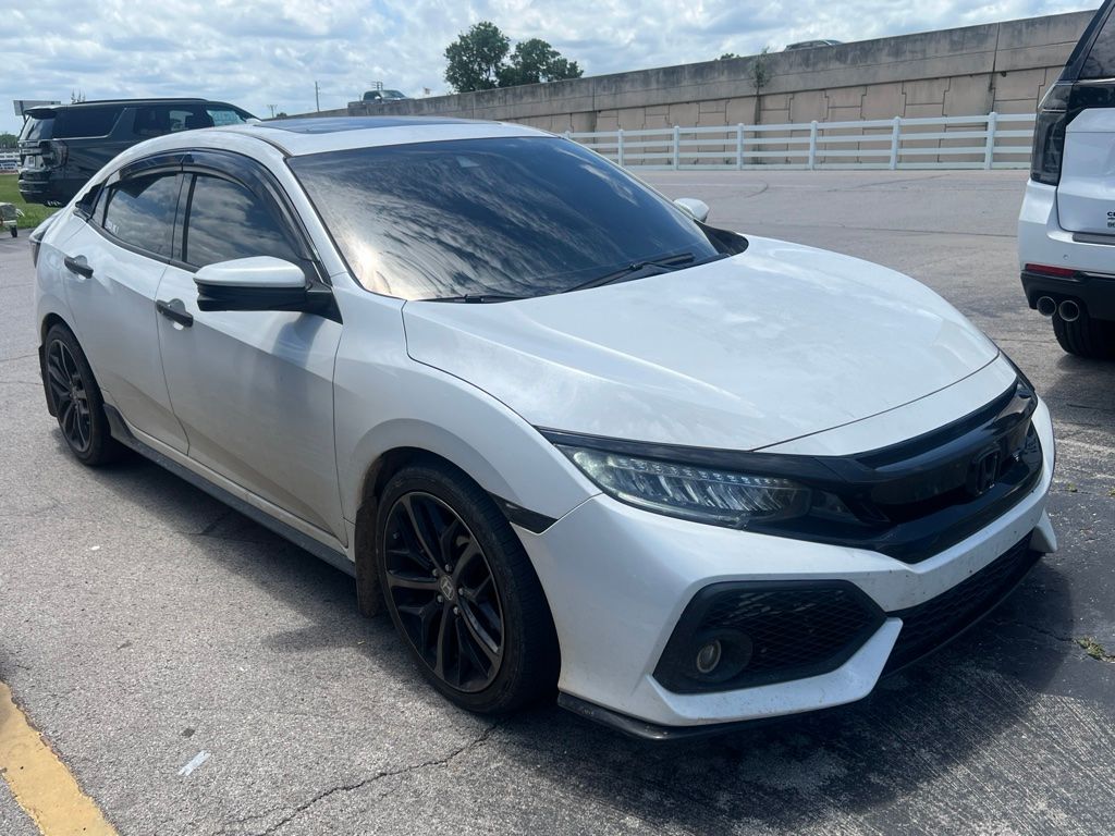 White 2020 Honda Civic Hatchback Hatchback Front-Wheel Drive Continuously Variable Transmission