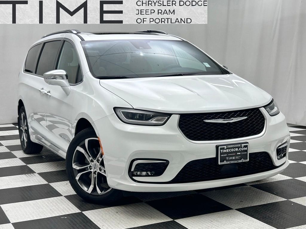 Bright White Clearcoat 2022 Chrysler Pacifica Pinnacle AWD Minivan All-Wheel Drive 9-Speed Automatic