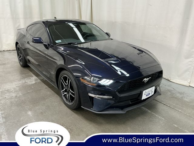 Antimatter Blue Metallic 2021 Ford Mustang EcoBoost Coupe RWD Coupe Rear-Wheel Drive Automatic