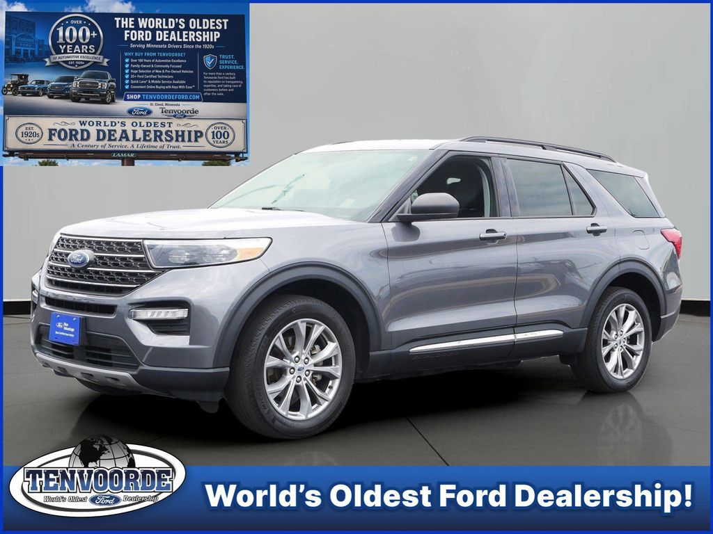 Gray Metallic 2023 Ford Explorer SUV / Crossover All-Wheel Drive Automatic