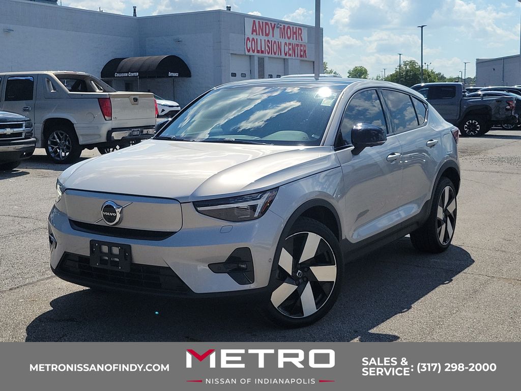 Silver 2023 Volvo C40 Recharge SUV / Crossover All-Wheel Drive 1-Speed Automatic