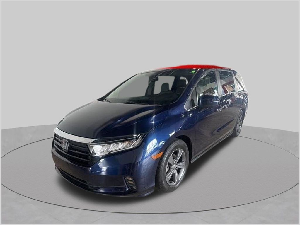 Blue 2021 Honda Odyssey Minivan Front-Wheel Drive Automatic