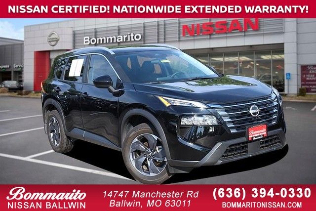 Super Black 2025 Nissan Rogue SUV / Crossover Front-Wheel Drive Continuously Variable Transmission