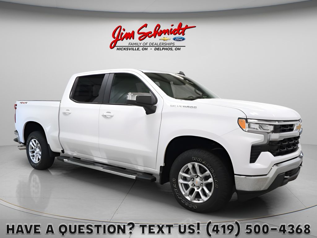 Summit White 2026 Chevrolet Silverado 1500 Pickup Truck Four-Wheel Drive Automatic