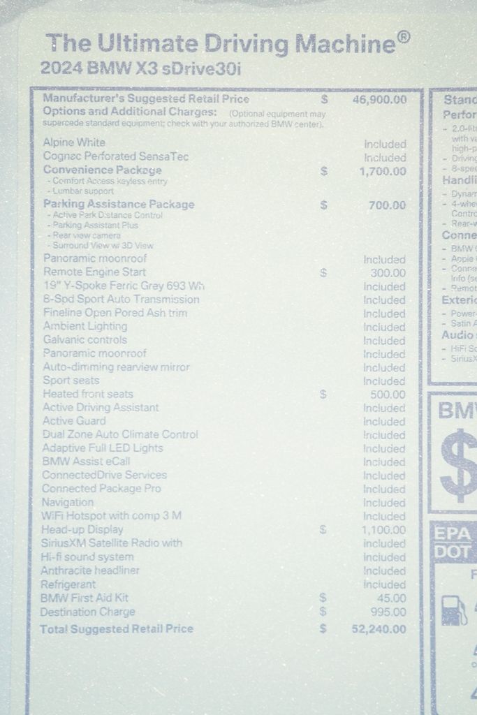 2024 BMW X3 sDrive30i 9