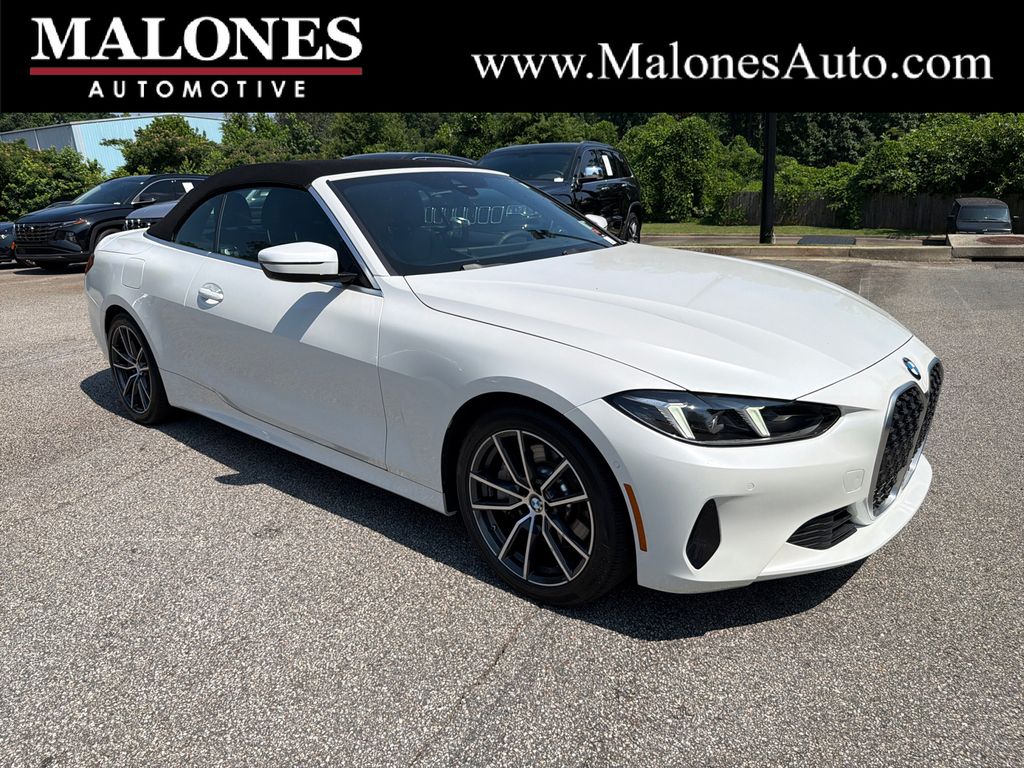 Mineral White Metallic 2025 BMW 4 Series Convertible Rear-Wheel Drive 8-Speed Automatic