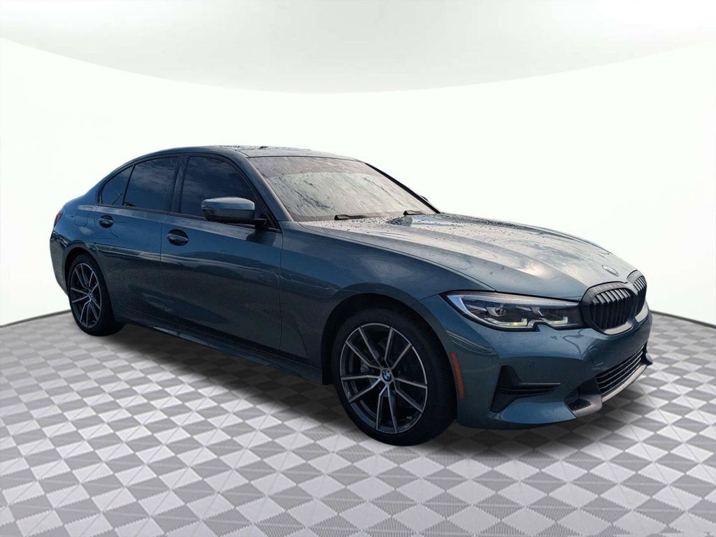 Blue 2021 BMW 3 Series Sedan Rear-Wheel Drive 8-Speed Automatic