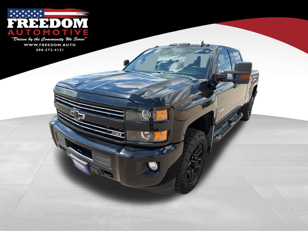 Black 2017 Chevrolet Silverado 2500HD Pickup Truck Four-Wheel Drive 6-Speed Automatic Overdrive