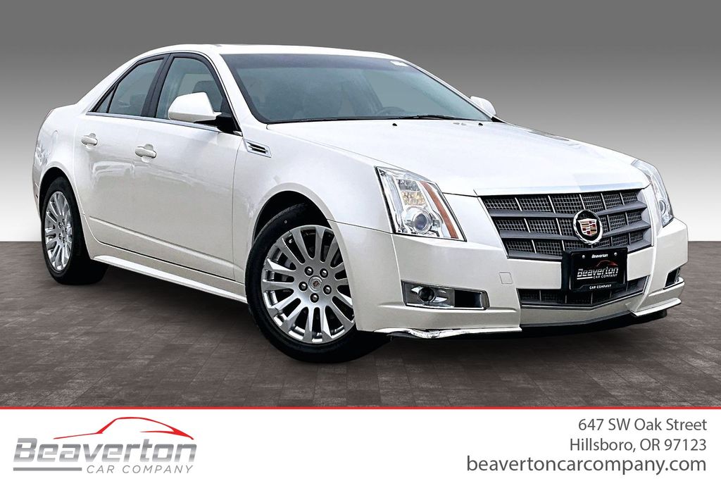 White Diamond Clearcoat 2010 Cadillac CTS Sedan 6-Speed Automatic