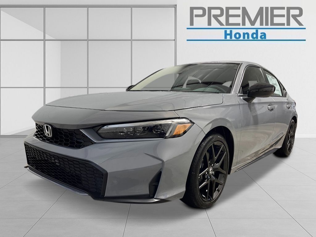 Urban Gray Pearl 2026 Honda Civic Hybrid Hatchback Front-Wheel Drive Continuously Variable Transmission