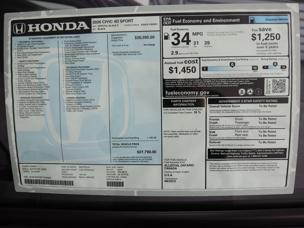 Thumbnail: 2026 Honda Civic - 9