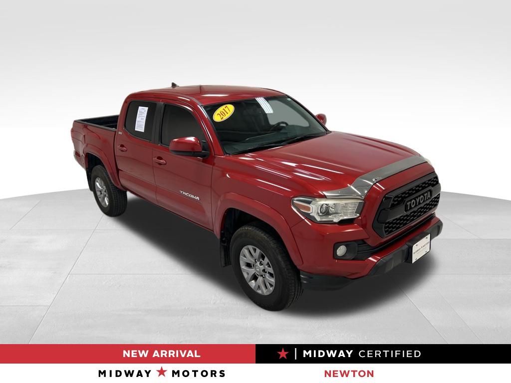 Barcelona Red Metallic 2017 Toyota Tacoma SR5 V6 Double Cab RWD Pickup Truck 4X2 6-Speed Automatic