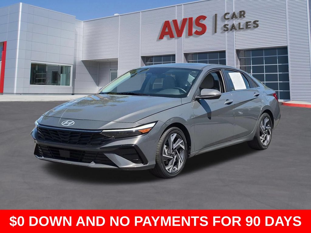 Gray 2025 Hyundai Elantra Sedan Front-Wheel Drive Continuously Variable Transmission