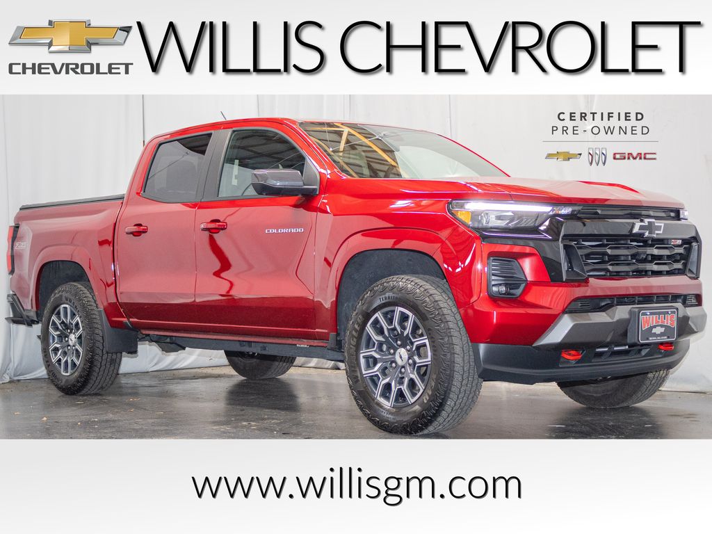 Radiant Red Tintcoat 2025 Chevrolet Colorado Z71 Crew Cab 4WD Pickup Truck Four-Wheel Drive 8-Speed Automatic