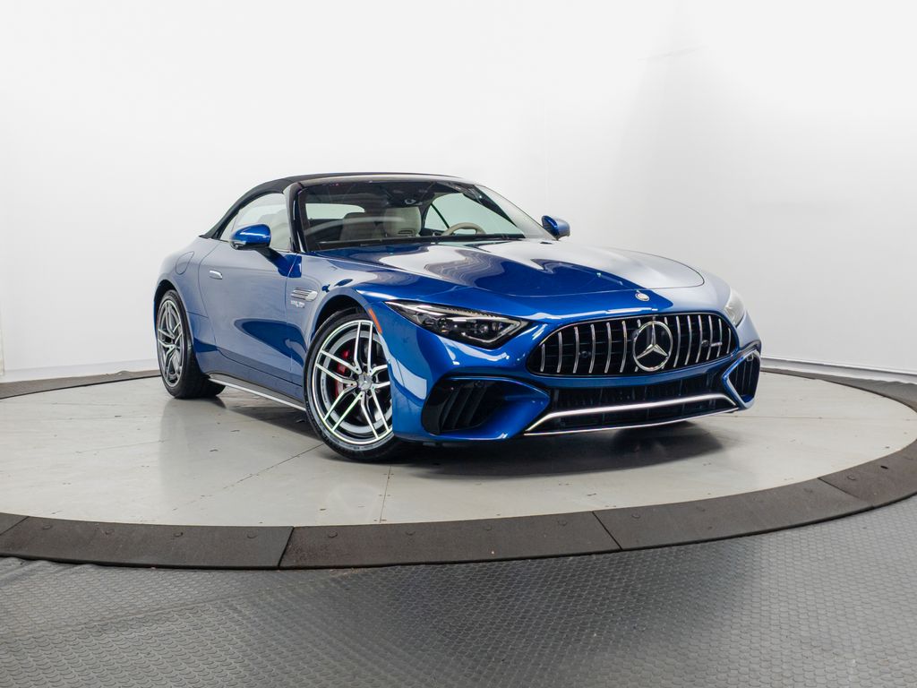 MANUFAKTUR Starling Blue Magno 2025 Mercedes-Benz SL-Class AMG SL 55 4MATIC Convertible All-Wheel Drive 9-Speed Automatic