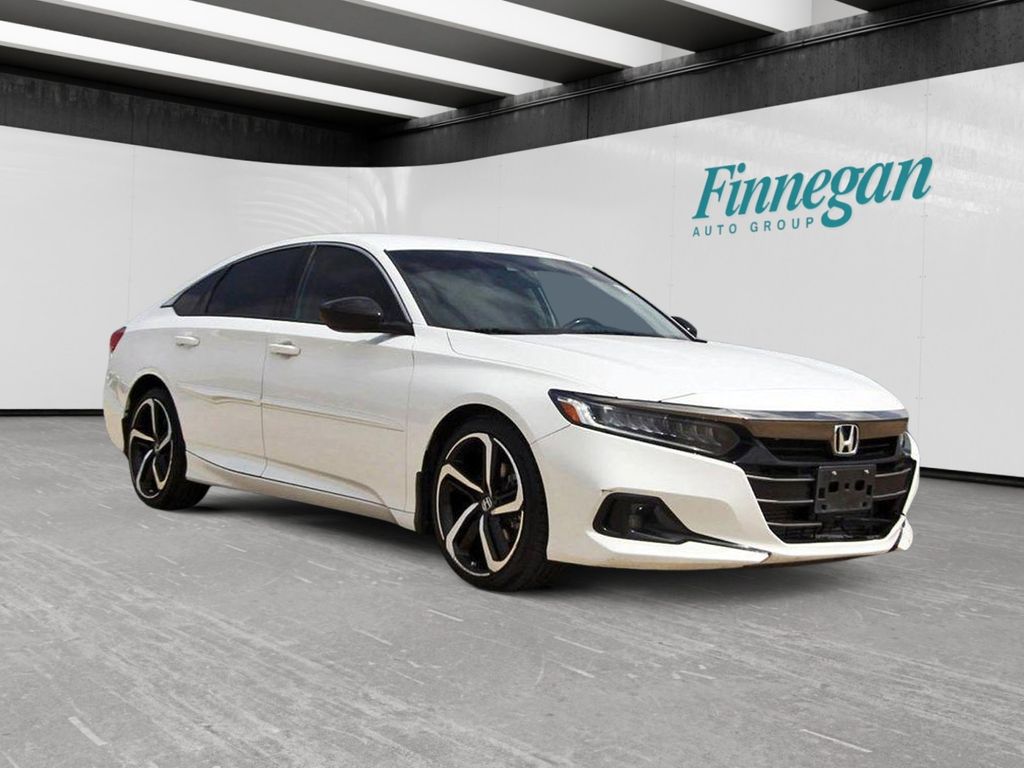 White 2022 Honda Accord Sport Special Edition FWD Sedan Front-Wheel Drive Continuously Variable Transmission