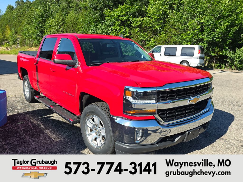 Red Hot 2018 Chevrolet Silverado 1500 Pickup Truck Four-Wheel Drive 6-Speed Automatic Overdrive