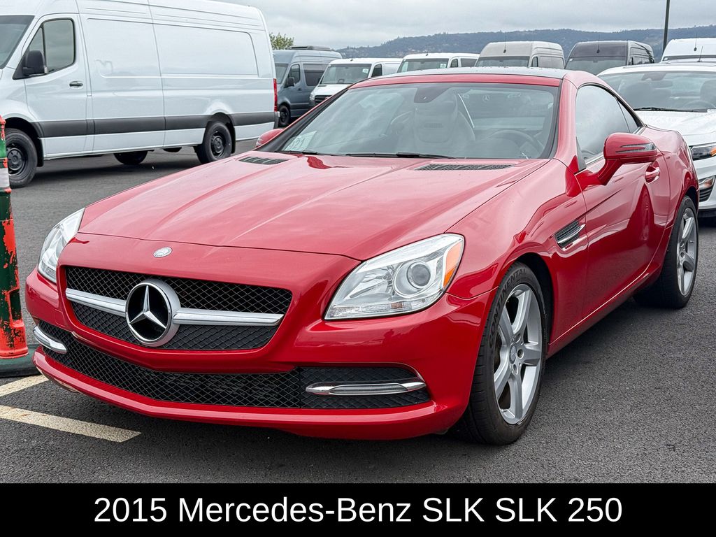 Red 2015 Mercedes-Benz SLK 250 Convertible Rear-Wheel Drive