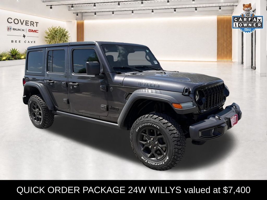 Crystal Metallic 2024 Jeep Wrangler SUV / Crossover Four-Wheel Drive 8-Speed Automatic