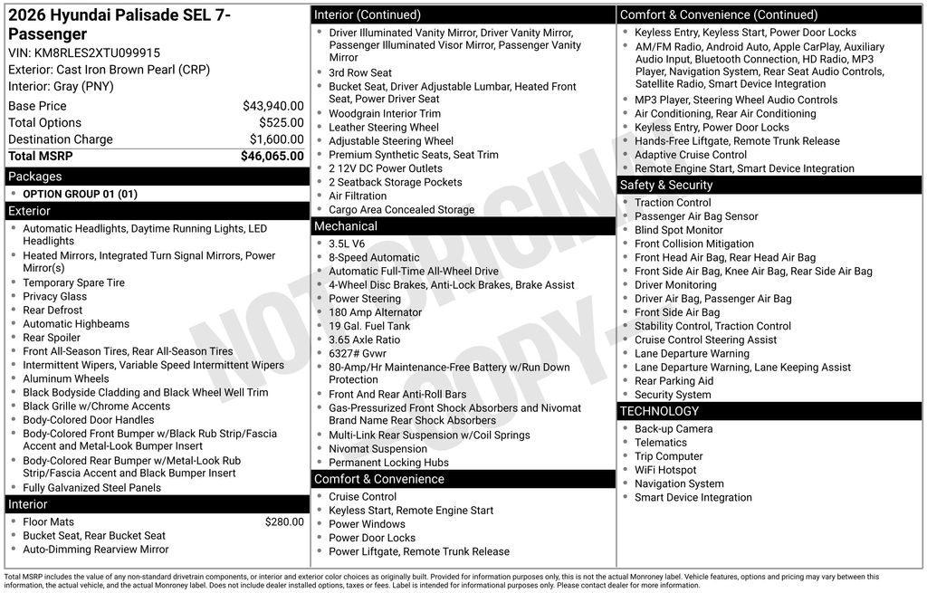 New 2026 Brown Hyundai SEL image 29